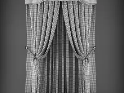 Curtain 3D model 325 Low-poly 3D model