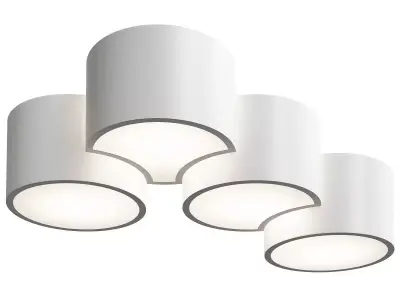 Drum chandelier Low-poly 3D model