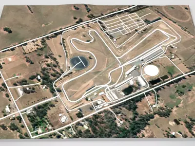 Winton Motor Raceway Australia 3D model