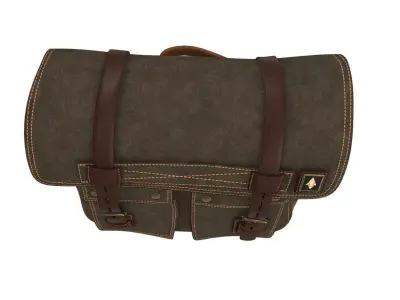 Haversack Rebel Gray Color 3D Model Low-poly 3D model