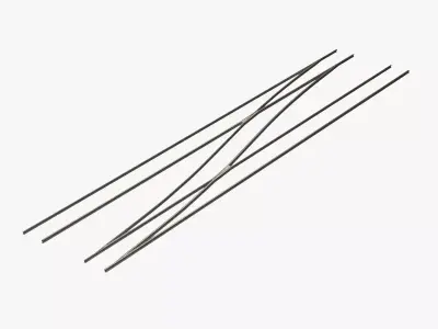 Half Trapeze Left - Tram Rails Element 3D model