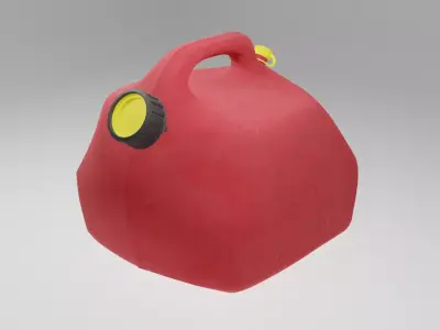 Gas Can Low-poly 3D model