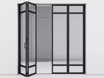 Aluminium door 319 3D model