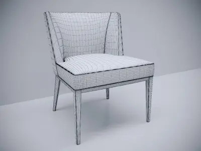 Bright Eno Side Chair 3D model
