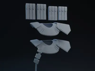 Clone Pauldron 3D print model