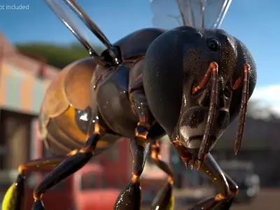  Worker Bee Rigged For Blender 