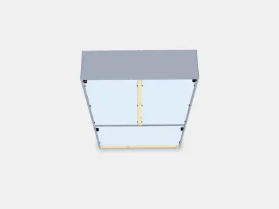 HAVSTA Storage comb w sliding glass doors Low-poly 3D model