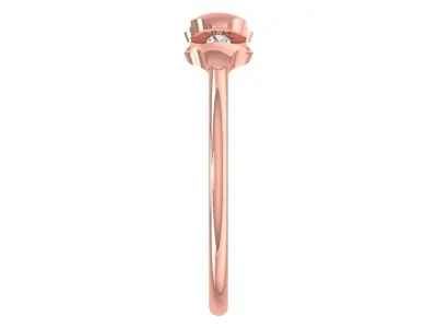 Solitaire Women Light Weight Band Ring 3D print model 26