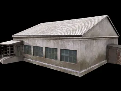 old building Low-poly 3D model order
