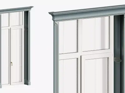 Classic style windows framing 3D model