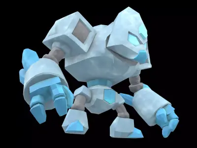 Stone Giant Monster v1 001 Low-poly 3D model