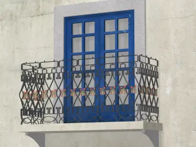 Portuguese House Facade 3D model