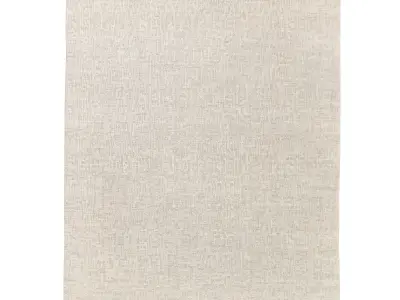 MATRICE HAND-KNOTTED WOOL and SILK RUG 3D model