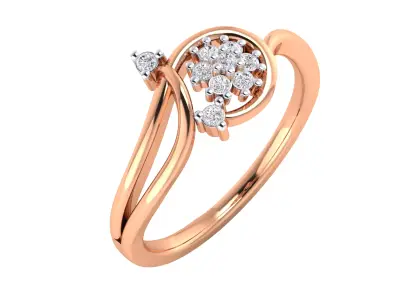  Women Ring Render 3dm STL MTL SLC JCD OBJ FBX Details 3D print model 38