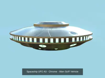 06 Spaceship UFO Collection - Alien SciFi Vehicle 3D Model Pack