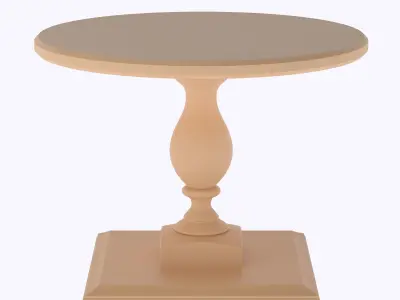 Table side vintage round 2  3D print model