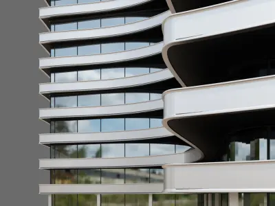Office Building ID017 3D model