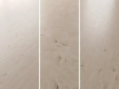 Parquet Oak Arctic NEW Brushed set 7 3D model