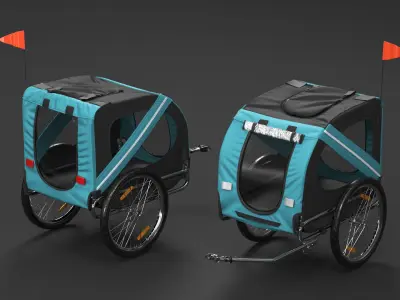  Pet Bike Trailer Blue 