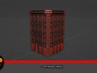 City building 3D model