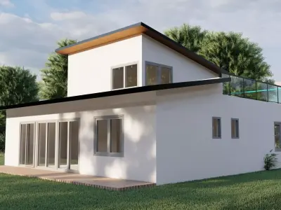 Modern House 16 3D model purchase