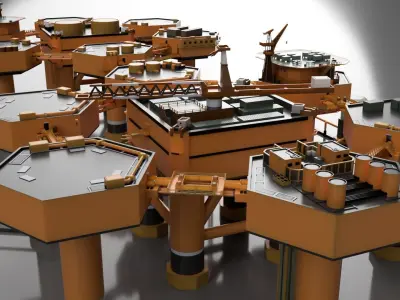 Metal gear solid 2 BIG big shell platform package 3D print model