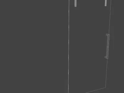Glass slide door 3D model