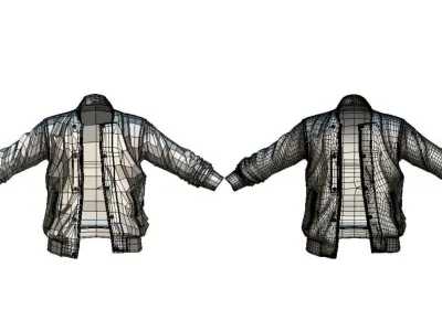 Cartoon High Poly Subdivision Jacket 020 Low-poly 3D model