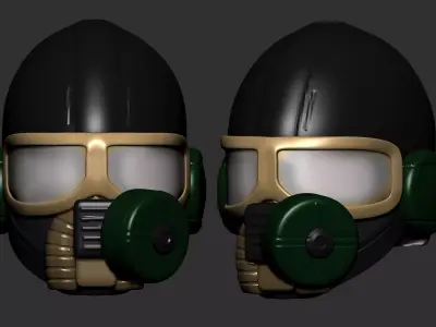 helmet high poly sculpt 3d printable 3D model 3D model