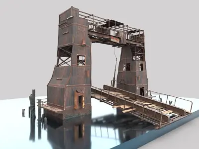 Abandoned Port 3D model