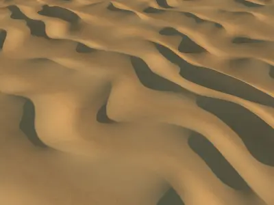 Desert Sand Dunes 5 3D model