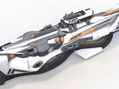 Sci-Fi Laser Gun 2 3D model