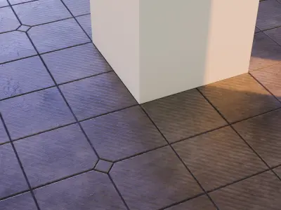 Gray Concrete Tile PBR Texture Texture