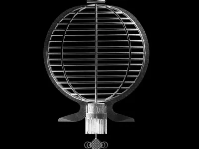 Chinese red lantern Low-poly 3D model