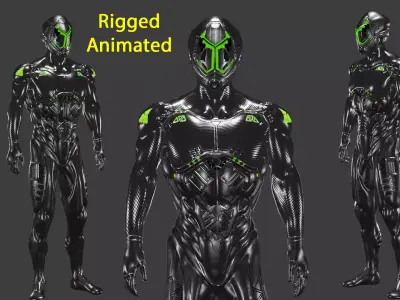 Cyber Mosimo Low-poly 3D model