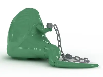 LEGO Minfigure Jabba the Hutt 3D model