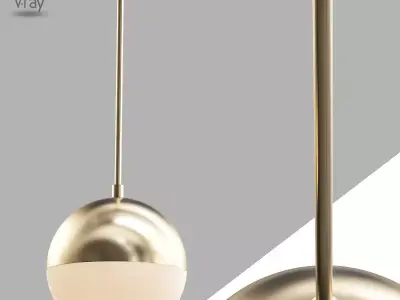 Cedar   Moss Pendant Lamp 3D model