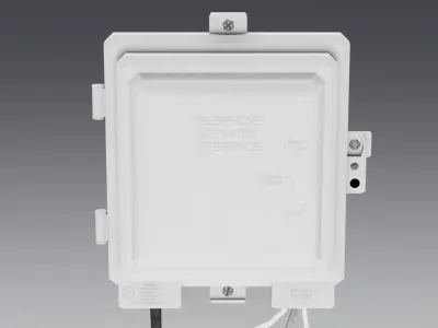 Network Interface Box Low-poly 3D model