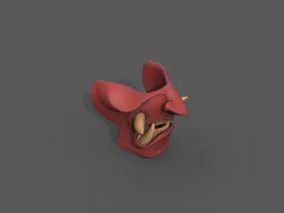 Devil Mask Japan Texture