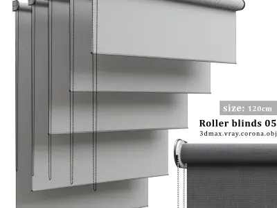 Roller blinds 05 3D model