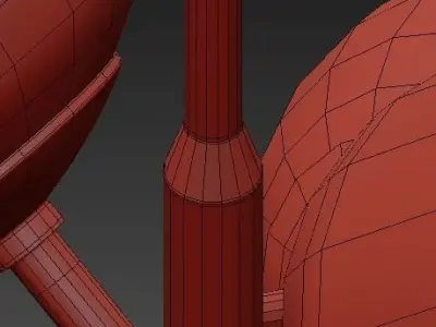 Modern Balloon Glass Chandelier 3D model purchase