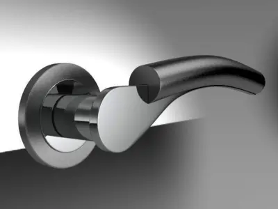 Round Door Handles Collection 2 3D model