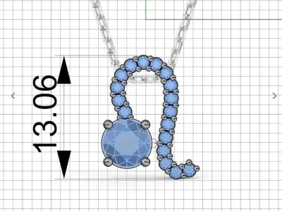 Pendant lion ready for 3d print 3D print model