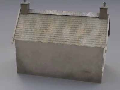 schotish house Low-poly 3D model