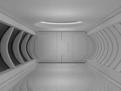Sci Fi Interior 3D model 40
