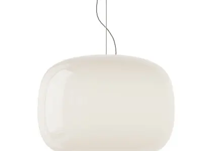 Chouchin 1 and 2 White Pendant from Foscarini 3D model