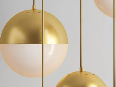 Pendant lighting CEDAR AND MOSS GLOBE  3D model