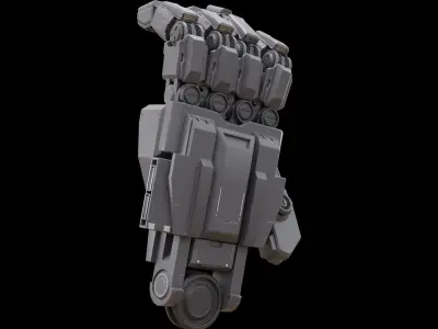 Mecha hand 3D model