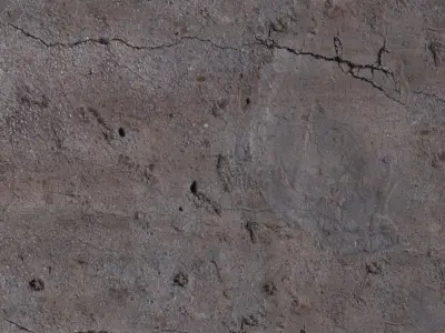 Damaged Concrete Floor PBR Texture