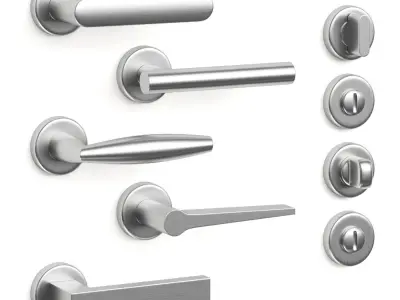 Olivari door handles set4 3D model